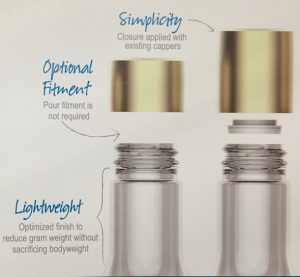 Amcor's Vesper closure system for rigid plastic bottles allows companies to rationalise the number of preforms they&rsquo;re using.